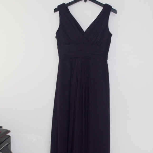 Bill Levkoff Plum Bridesmaid Dress - Size 10 - Picture 4 of 8
